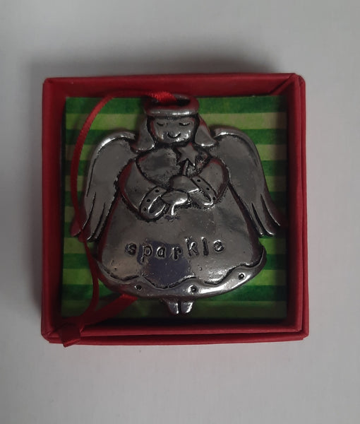 Pewter Ornament (Angel/Believe) COS-7