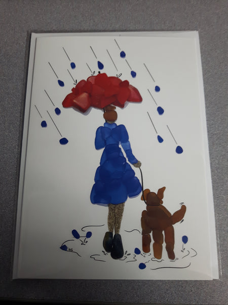 Notecard (Woman & Dog A54)