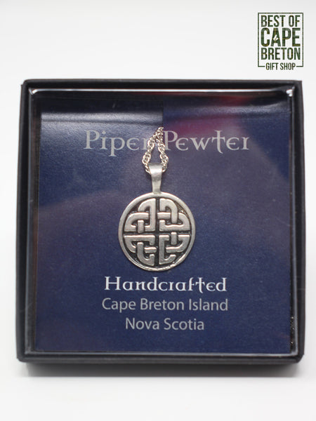 Piper Pewter Necklace (Celtic Round PD18)