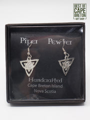 Earrings (Piper Pewter Dbl. Trinity Knot-ER25)