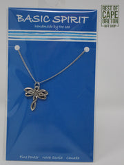 Pewter Necklace (Celtic Dragonfly 18" Chain JNC-218)