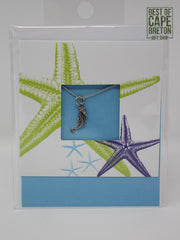 Pewter Necklace (Seahorse Charm CD-24 )