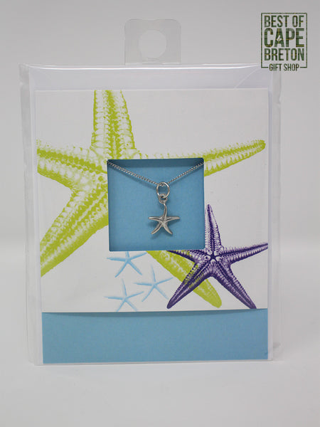 Pewter Necklace (Sea Star Charm CD-26)