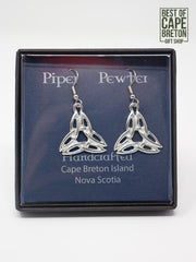 Earrings (Piper Pewter Trinity Knot ER13)