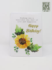 Notecard (Happy Birthday Sunflower B7)