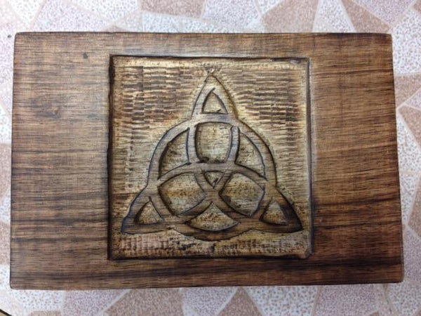 Small Wooden Box Celtic Knot