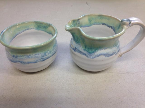 Ocean Waves (Cream And Sugar Set Of two)