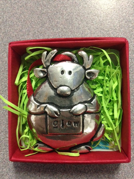 Pewter Ornament (Cow)