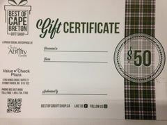 Gift Certificate ($50)